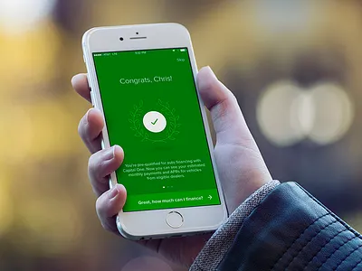 Pre-Qual Onboarding Rebound auto navigator capital one flat illustration infographic iphone mobile onboarding prototyping responsive ui ux