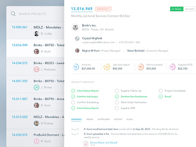 Facility Management App UI bangalore chart clean icons inbox interface product projects ui ui design ux