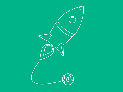 Pure360 illustration style exploration illustration rocket