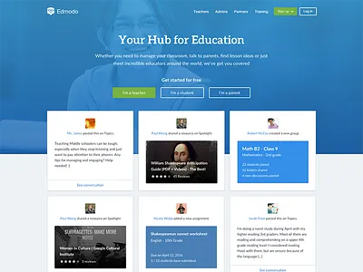 Experiment - New Homepage ab test desktop redesign