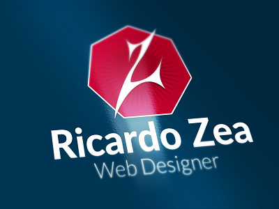 Personal Logo letter z red and blue ricardo zea web design z