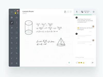 Workboard board course education math online smart workboard