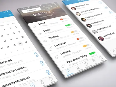 Healthcare Provider Mobile App app healthcare hospital iphone medication physician providers ui ux