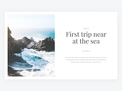 Tripbook - New UI blog clean design minimal travel ui ux