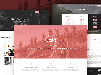 Gaia Bootstrap Template bootstrap page bootstrap template fully coded responsive template template