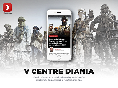 Aktuality.sk iOS app homepage