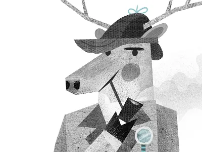 Day 4: D-eer Detective daily project illustration kidlitart