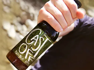 Castoff IPA beer label hand lettering handwriting ipa sharpie