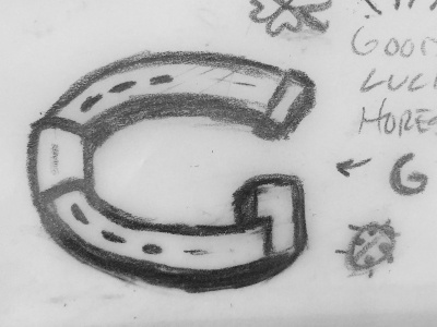 Good Luck Horseshoe G g good luck horseshoe letter luck
