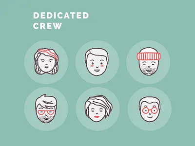 Freebie. Foodly Avatars avatar character crew facials free freebie icons portrait team