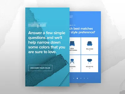 Paint Color Picker Mobile interaction mobile ui