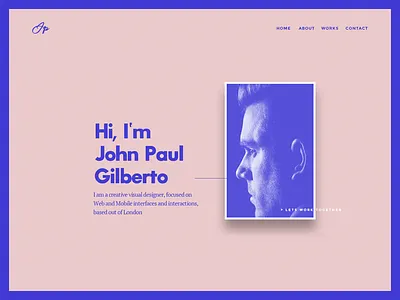 Landing profile page best header design best ui header landing page minimalistic purple red simple ui web website white
