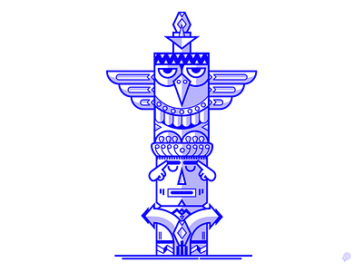 Eagle Totem art decision eagle focus illustration line thinking totem