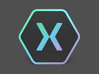 Xamarin Studio 6 – Dark Side application dark gradient hexagon icon logo rainbow xamarin