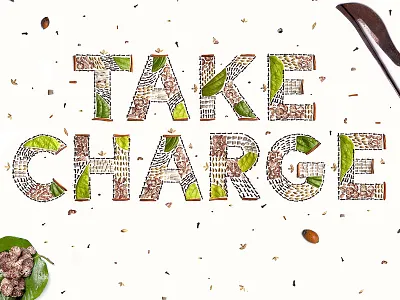 Take Charge, crafted lettering for Bank of Maldives adobe craft crafted food hand lettering iarafath illustration lettering san serif spiceh typography