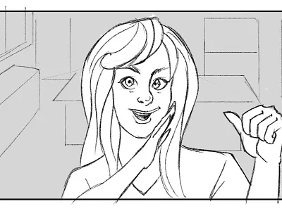 Eat24 Superbowl Commercial Storyboards 3 commercial eat24 illustration jennifer aniston pitch storyboards superbowl