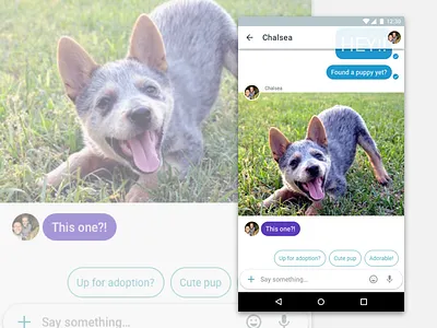 Allo allo android chat conversation google io2016 material design messaging messenger