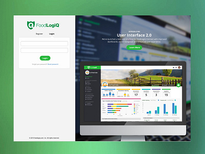 Login Screen login saas split screen ui