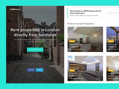 Property Rental Website london property property rental property ui real estate rent ui rental homes rental ui ux