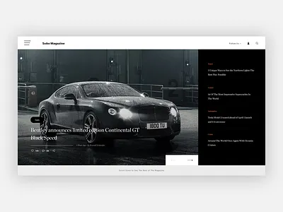 Sobo Magazine clean magazine modern ui ux