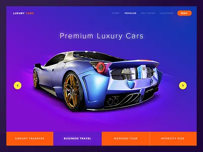 Day 02 Landing Page - Freebie car freebie kit landing page luxury portal psd rental web website