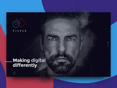 P7even cover shot color cover dark design homepage landing page ui ux website