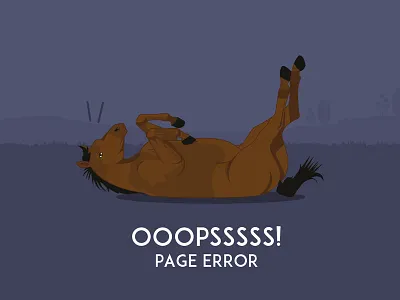 Error page for EquipeA artistic illustration webdesign