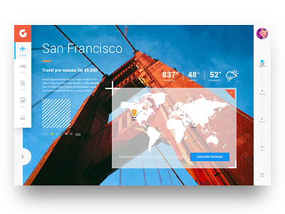 Flight App danvierich desktop flat flight flight app material material design travel ui ux web web design