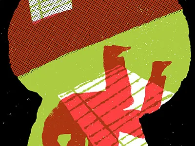 Scene of the Crime crime illustration screenprinting