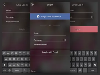 Ibotta iOS App - Log In ios mobile ui ux
