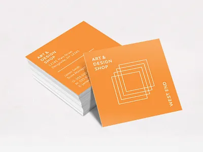 Clean Shop Design Template business card clean design minimal template