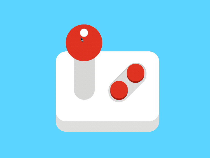 Joystick animation joystick principle rebound