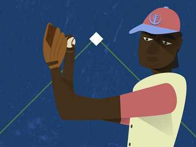 Pitcher baseball character color pasttime pitcher