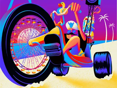 Hangout Fest 2016 Poster illustration poster