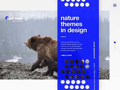 NNC mag concept 2 blog clean flat magazine minimal minimalism orange painting ui webdesign
