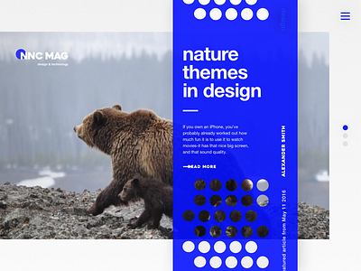NNC mag concept 2 blog clean flat magazine minimal minimalism orange painting ui webdesign