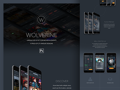 WOLVERINE UI KIT -LAUNCHED app icon ios mobile nashatwork ui ui kit ux