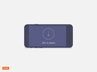 Free minimal dark landscape mobile device mockup ai dark flat freebie iphone landscape mobile mockup phone psd sketch