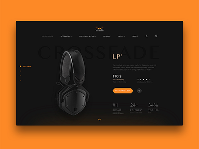 V-moda headphones redesign ui ux vmoda website