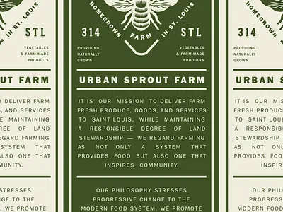 Grassroots Truth ~ branding cmyf flyer grassroots identity informational design print rack card st. louis urban farm urban sprout farm usf