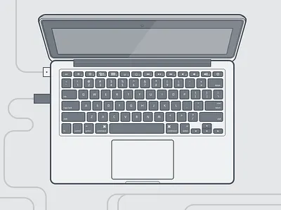 MacBook Pro illustration macbook poster sketch