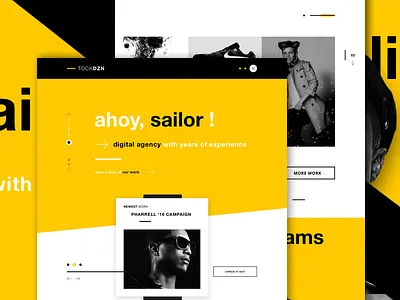 TOCKDZN - Creative Agency Website creative agency digital agency landing page material web portfolio website ui design user interface web design website