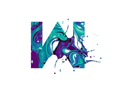 Woka Alphabet art design illustration splash texture typo typography