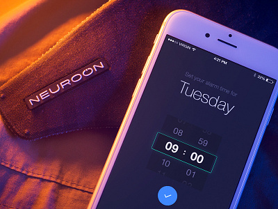 Alarm alarm app apple application design dream interface iphone set time ui ux