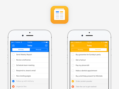 Shyft To-Do List & Task Manager app icons ios list shyft tasks to do list user interface