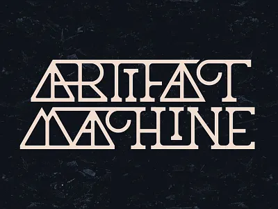 Artifact Machine art direction brand branding design logo logotype typography