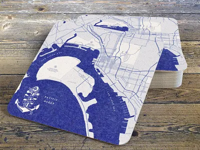 Map Coaster coaster map party san diego uss midway