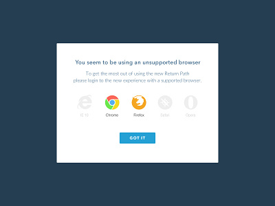Browser Not Supported browser chrome design firefox free ie modal popup safari sketch ui web