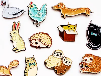 Boygirlparty Enamel Pins animal badge cat enamel pin etsy flair kawaii pin pins shopify swag