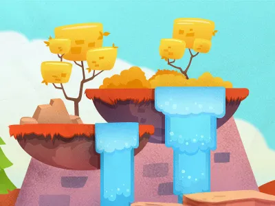 Seasons autumn background seasons spring summer tree vector